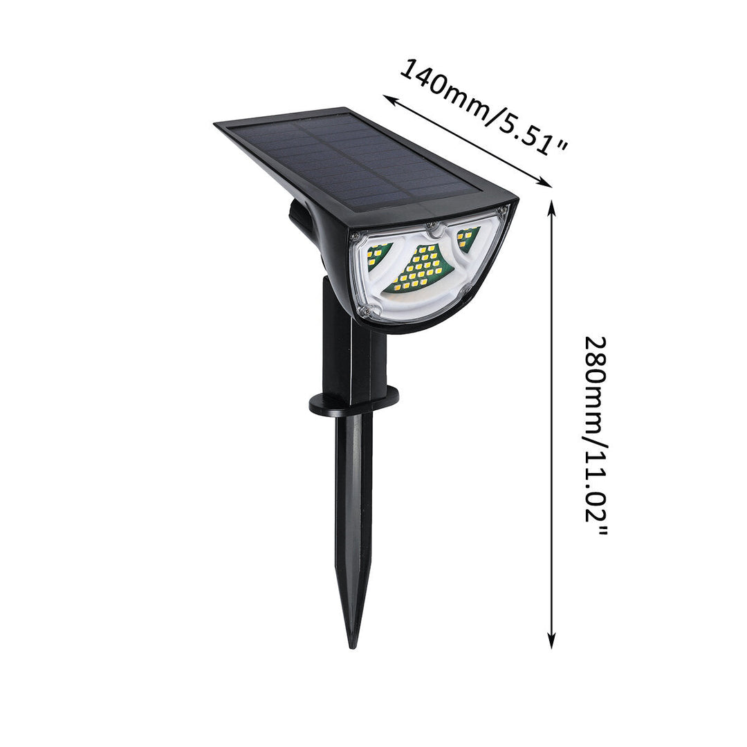 43LED Solar Landscape Light Front Rear Light Up RGB Waterproof Garden Decor Lamp Image 10