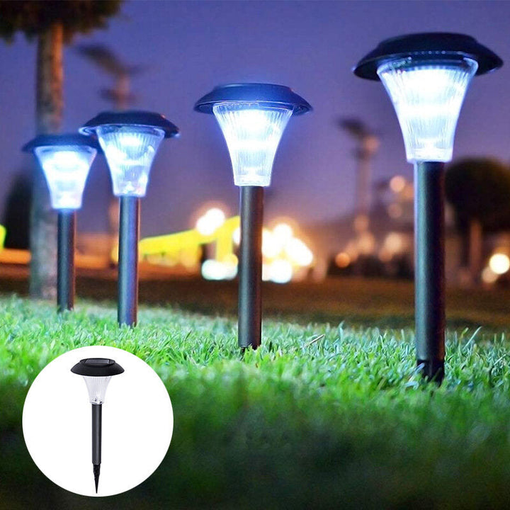 4Pcs LED Solar Lawn Light Ground Plug Light High Brightness Outdoor Waterproof Courtyard Garden Decoration Landscape Image 2