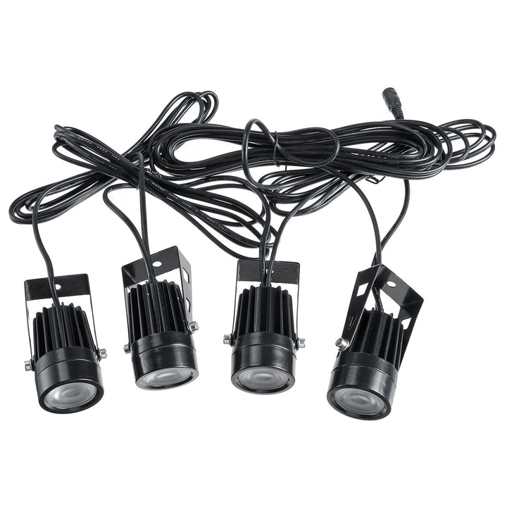 4Pcs LED Lawn Light Outdoor Garden Pathway Spotlights Landscape Lamp Waterproof Image 5