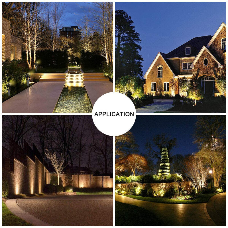 4Pcs LED Lawn Light Outdoor Garden Pathway Spotlights Landscape Lamp Waterproof Image 7