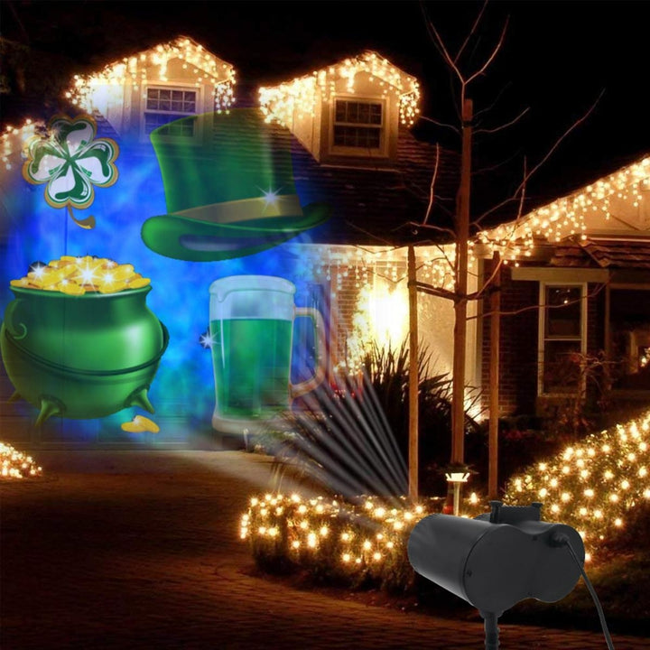 64 Patterns LED Christmas Snowflake Projector Light Outdoor Lawn Lamp Waterproof Image 2