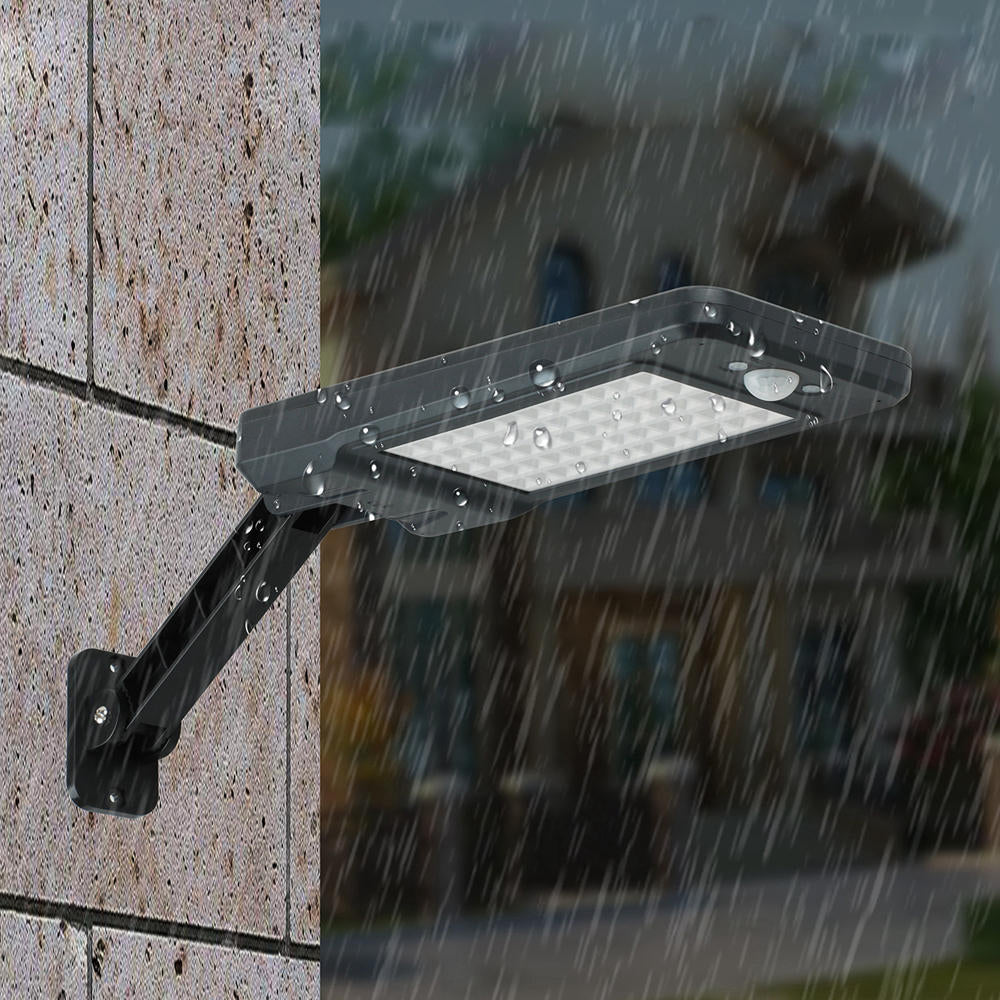 60 LED Remote Control Solar PIR Motion Sensor Street Light Waterproof Outdoor Garden Wall Lamp 3 Lighting Modes Image 7