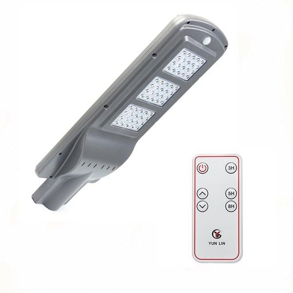 60W Solar Powered Waterproof Motion Sensor Light Sensor LED Street Light with Remote Controller Image 1