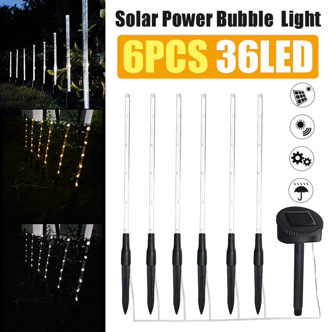 6PCS Solar Powered 36LED Ground Lawn Light Garden Landscape Outdoor Yard Lamp Home Decoration Image 5