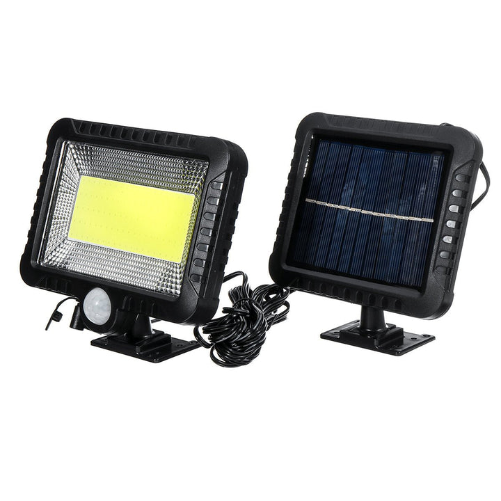 COB 100LED 30W 600Lumen IP65 Solar Lamp Outdoor Park Yard Garden Light Camping Light Work Light Image 1