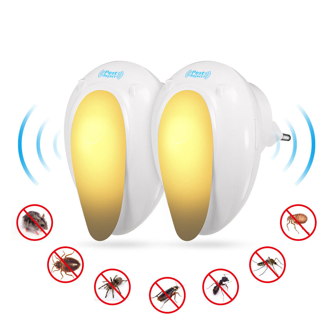 Electronic Ultrasonic Mosquito Repellent Rat Cockcroach Ant Bug Insect Mice Pests Control Image 1