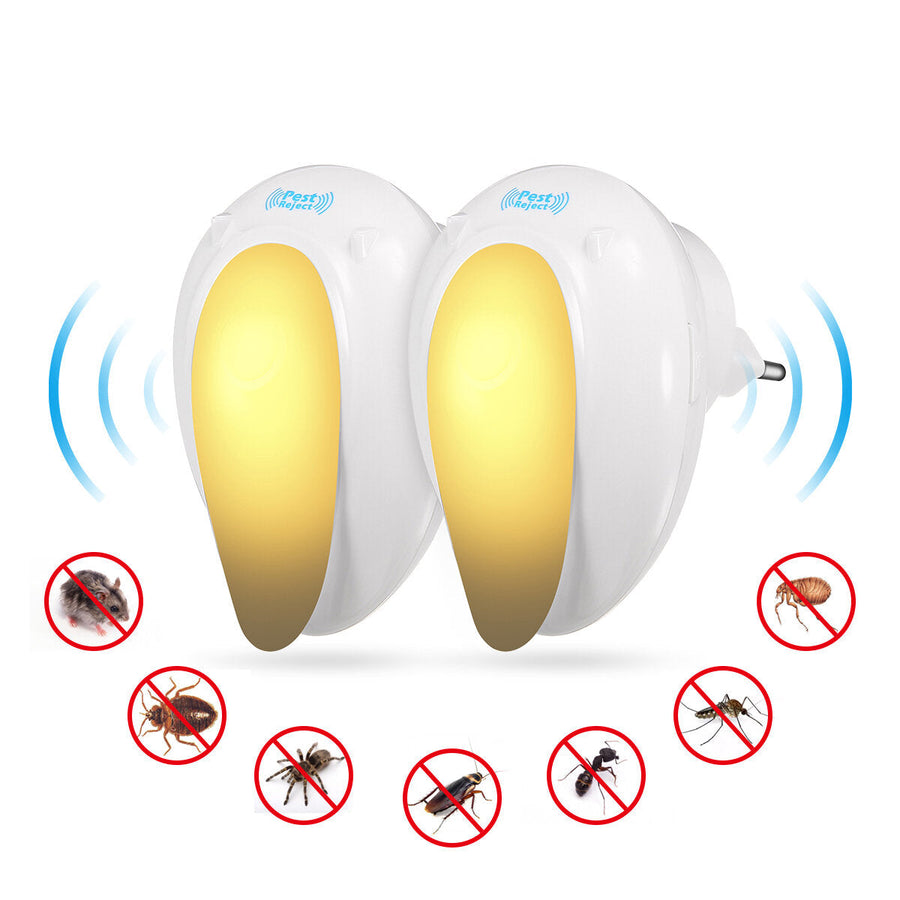 Electronic Ultrasonic Mosquito Repellent Rat Cockcroach Ant Bug Insect Mice Pests Control Image 1