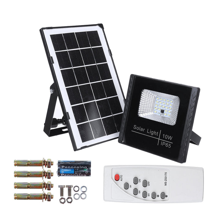 High Bright Mini LED Solar Panel Solar Sensor Light Security Flood Lamp Outdoor Image 1