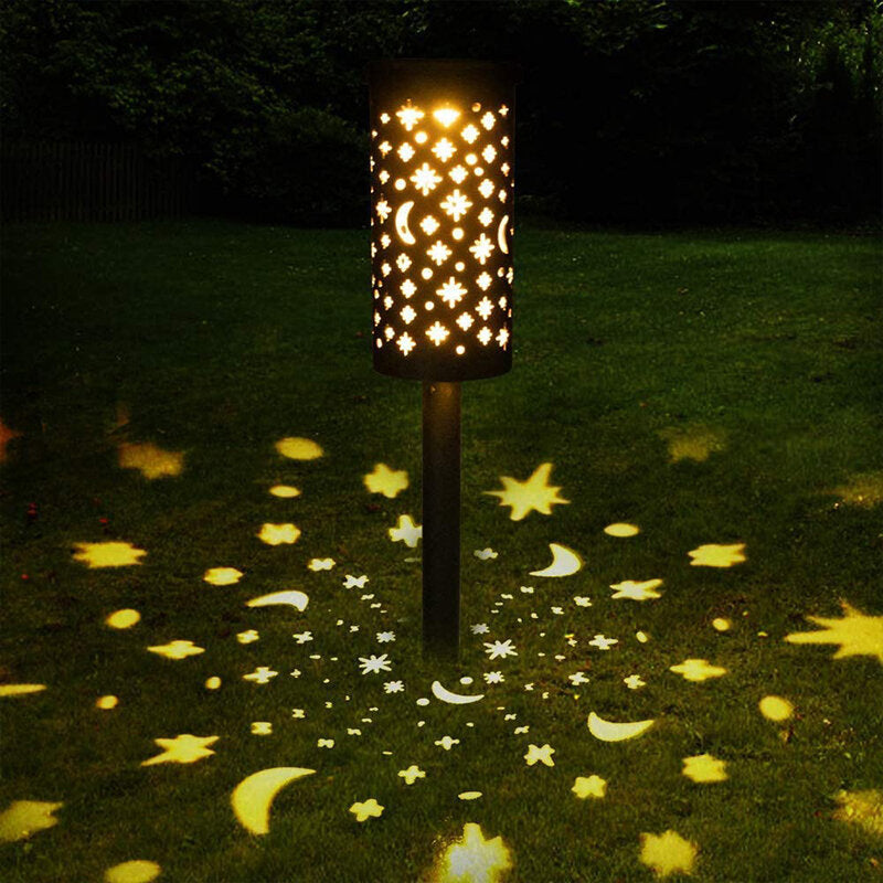 LED Solar Garden Star Moon Light Waterproof Smart Lawn Path Lamp Patio Ground Lights Image 6