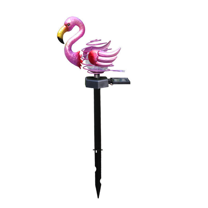 LED Solar Powered Ground Lawn Light Flamingo Bird Spring Stick Lamp Outdoor Garden Yard Decoration Image 5