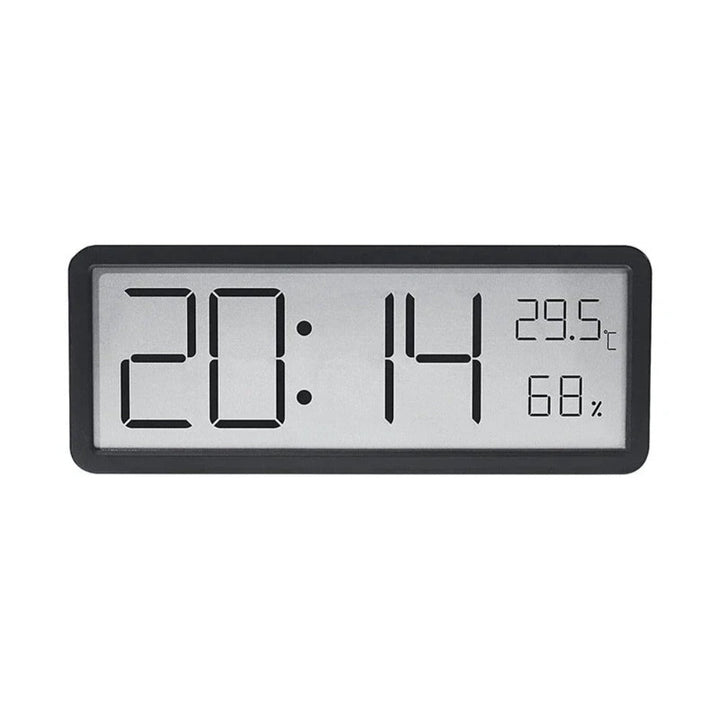 LCD Digital Wall Clock with Temperature, Humidity, and Time Display - Battery Powered Desktop Clock Image 10