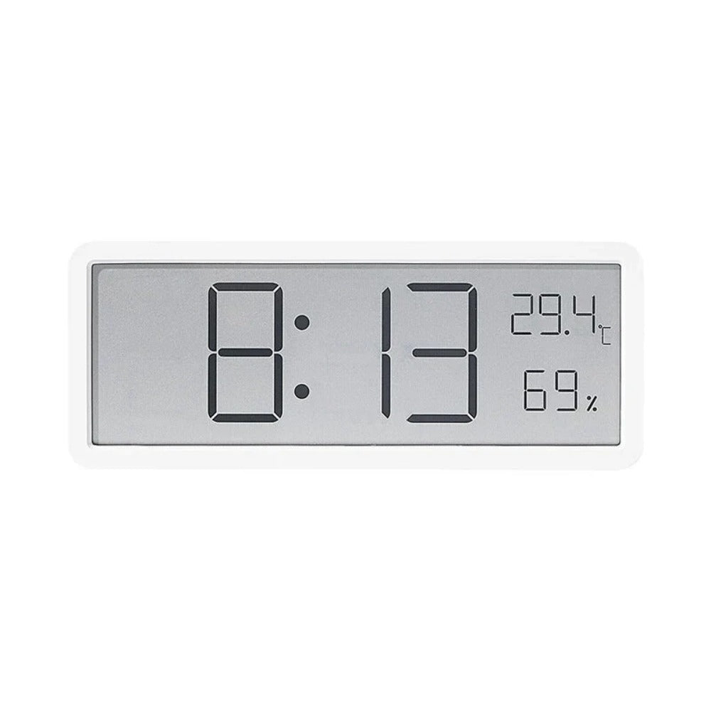 LCD Digital Wall Clock with Temperature, Humidity, and Time Display - Battery Powered Desktop Clock Image 11