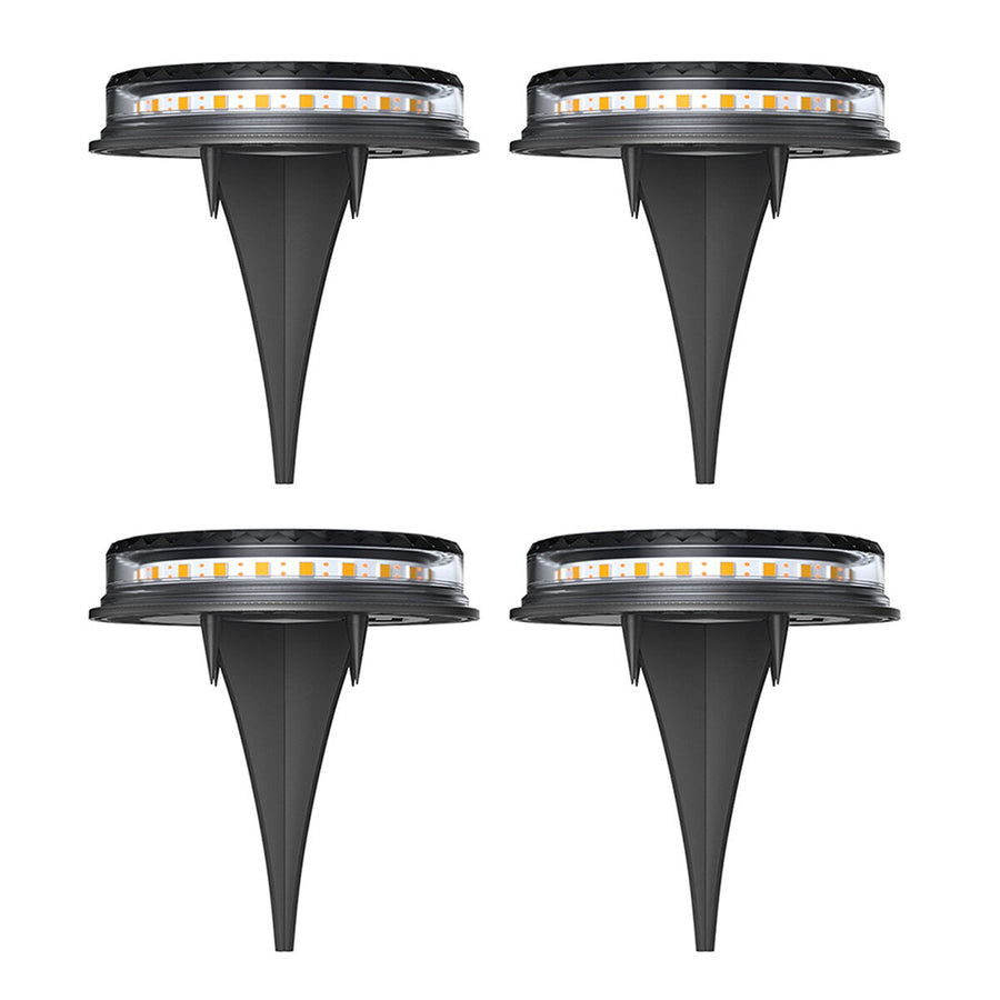 LED Solar Ground Lights Floor Decking Outdoor Garden Lawn Path Lamps Waterproof Image 1