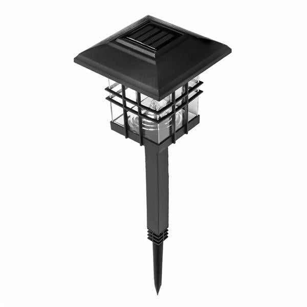 LED Solar Lights Waterproof Column Headlight Lawn Lamp for Outdoor Garden Yard Image 2