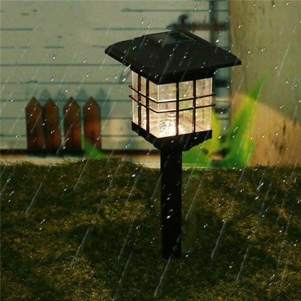 LED Solar Lights Waterproof Column Headlight Lawn Lamp for Outdoor Garden Yard Image 7