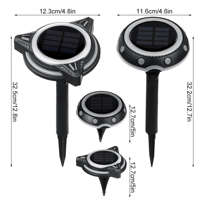 LED Solar Underground Lights Outdoor Waterproof Plastic Garden Decoration Lights Lawn Landscape Lights Image 6