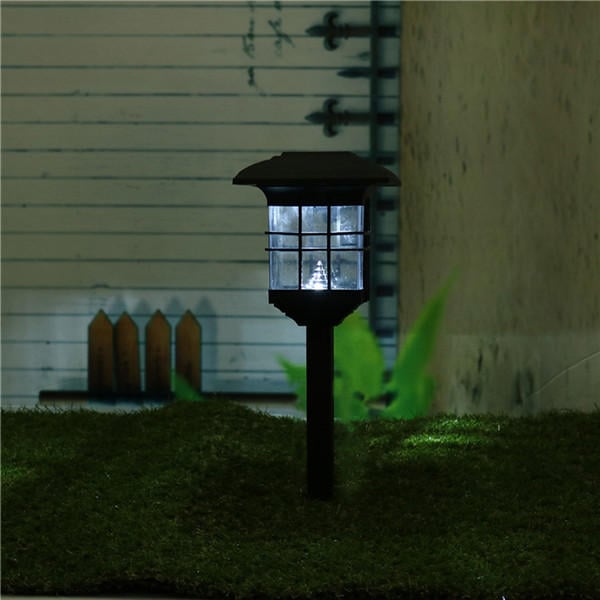 LED Solar Lights Waterproof Column Headlight Lawn Lamp for Outdoor Garden Yard Image 8