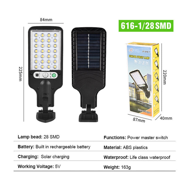 LED Solar Wall Light 3 Modes Motion Sensor Light Control IP65 Waterproof Yard Garden Park Lamp Image 2