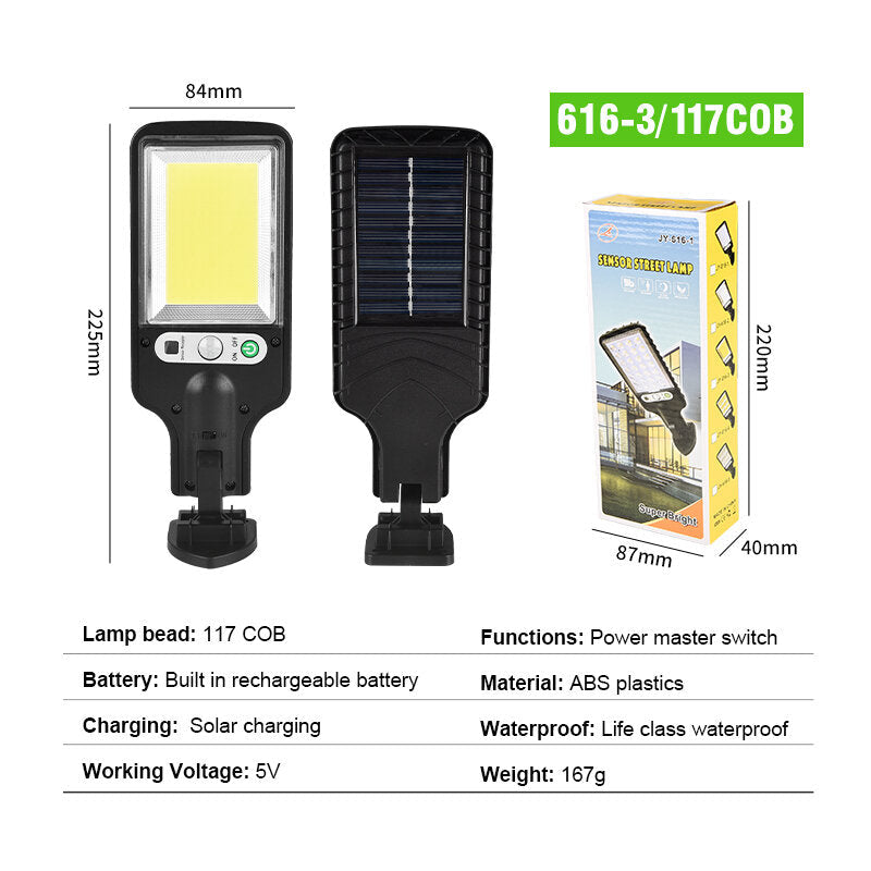 LED Solar Wall Light 3 Modes Motion Sensor Light Control IP65 Waterproof Yard Garden Park Lamp Image 5