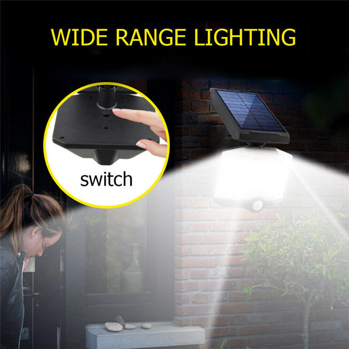 LED Solar PIR Motion Sensor Street Light Outdoor Garden Wall Security Flood Image 11