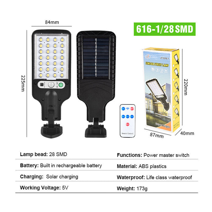 LED Solar Wall Light 3 Modes Motion Sensor Light Control IP65 Waterproof Yard Garden Park Lamp Image 11