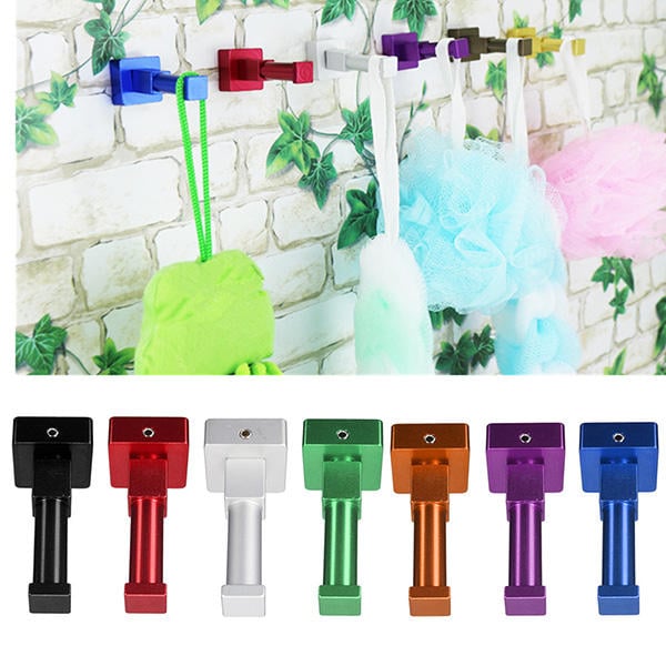 Multi-colors Space Alumimum Bathroom Towel Hook Clothes Hanger Holder Image 11