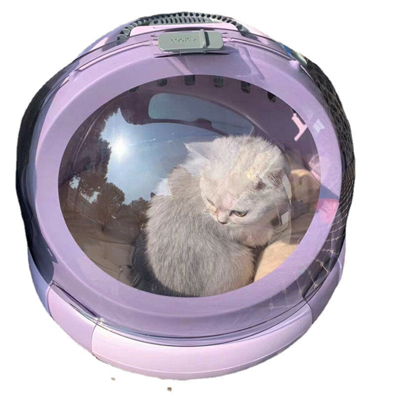 Multi-function Cat Flight Case Portable Space Capsule Pet Kennel Cat Litter Box Image 1