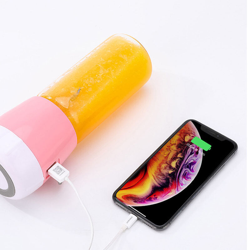 Multi-function Mini Juicer Food Milkshake Fruit Maker Machine USB Rechargeable Blender Camping Picnic Image 4