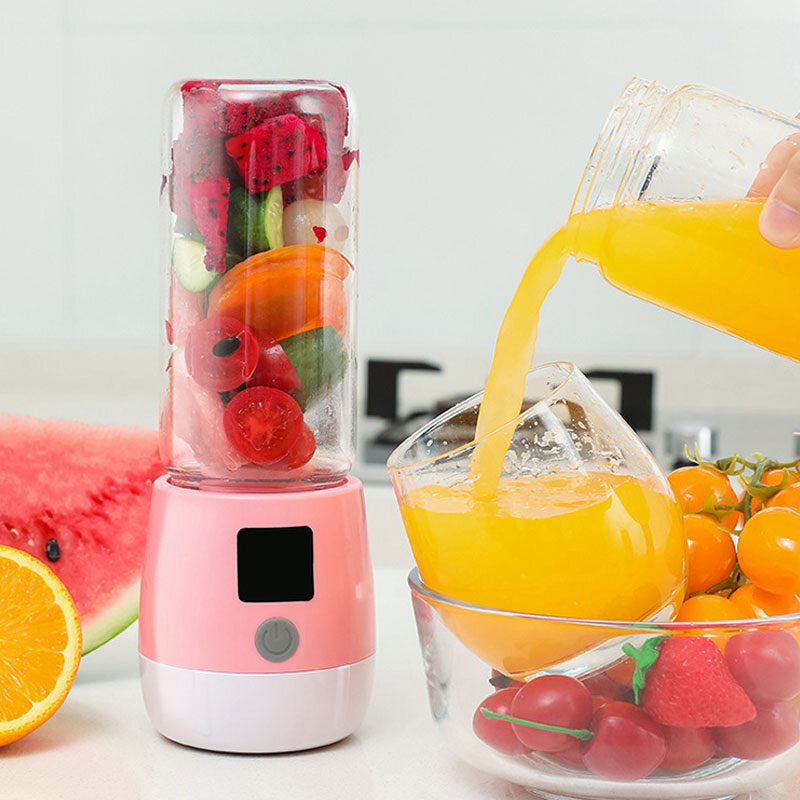 Multi-function Mini Juicer Food Milkshake Fruit Maker Machine USB Rechargeable Blender Camping Picnic Image 6