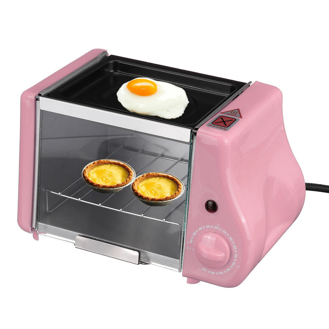 Multi-function Mini Electric Baking Bakery Roast Oven Grill Omelette Frying Pan Breakfast Maker Toaster Image 3