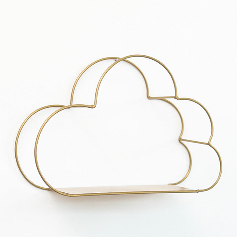 Multi-Function Storage Rack Wall Hanging Rack Cloud Shaped Floating Shelf Rack Image 7