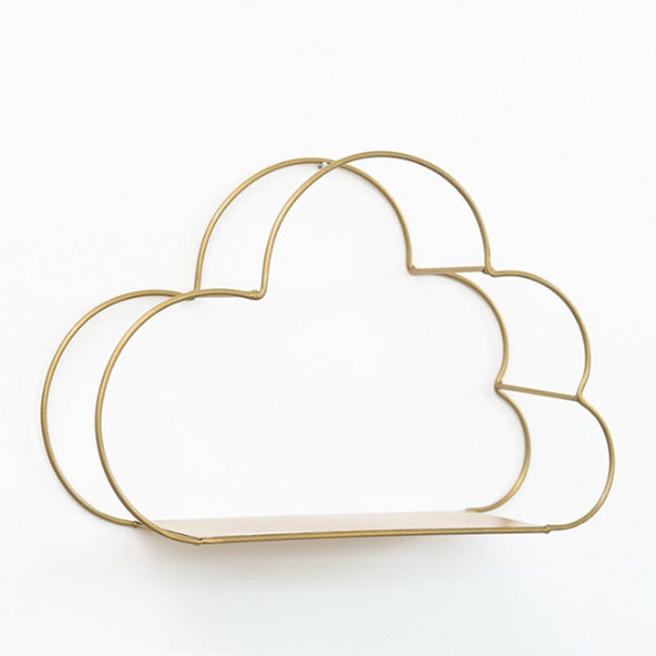 Multi-Function Storage Rack Wall Hanging Rack Cloud Shaped Floating Shelf Rack Image 1