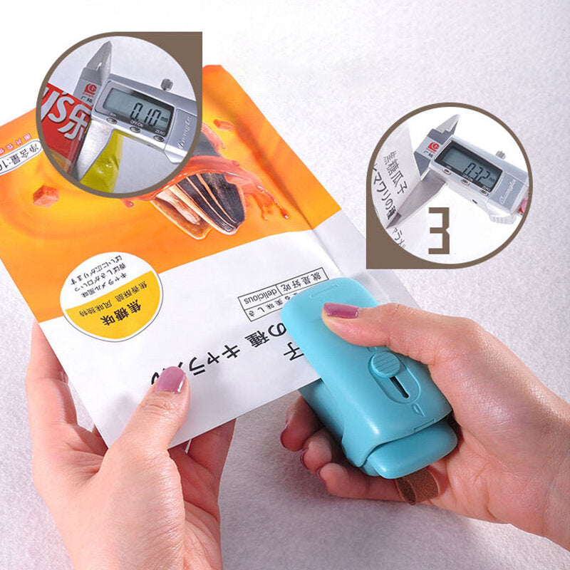 Mini Portable Vacuum Sealer Sealing Packages Plastic Close Bags and Sachet Vacuum Food Clips Image 2