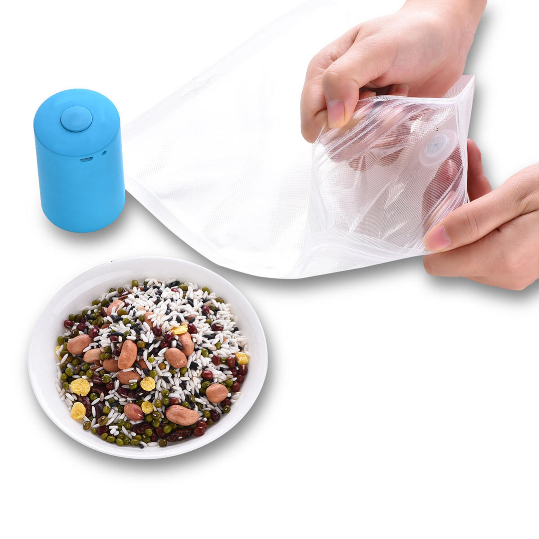 Mini USB Automatic Vacuum Sealer Vacuum Machine Pump Portable Rechargeable Vacuum Sealer Image 4