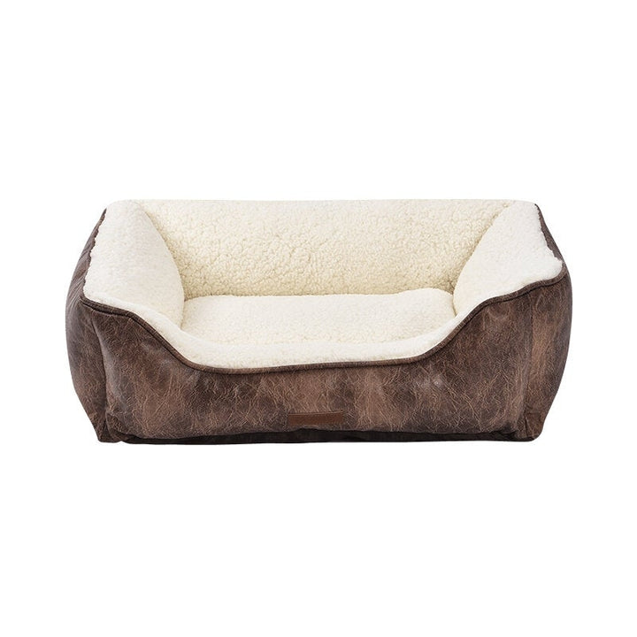 MINI Pet Kennel Waterproof Removable and Washable Suede Bed for Dog Cat Image 5