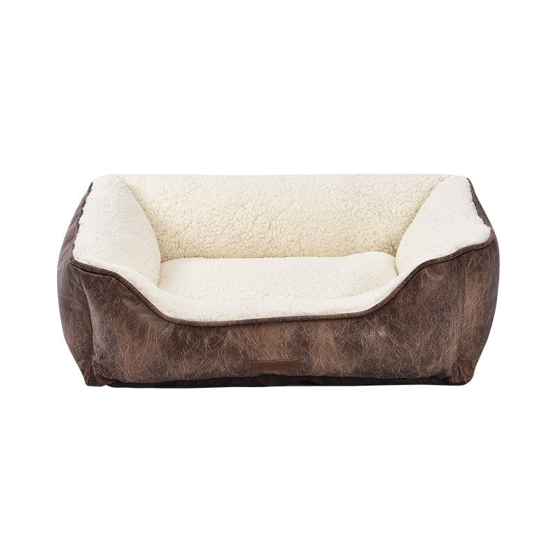 MINI Pet Kennel Waterproof Removable and Washable Suede Bed for Dog Cat Image 1