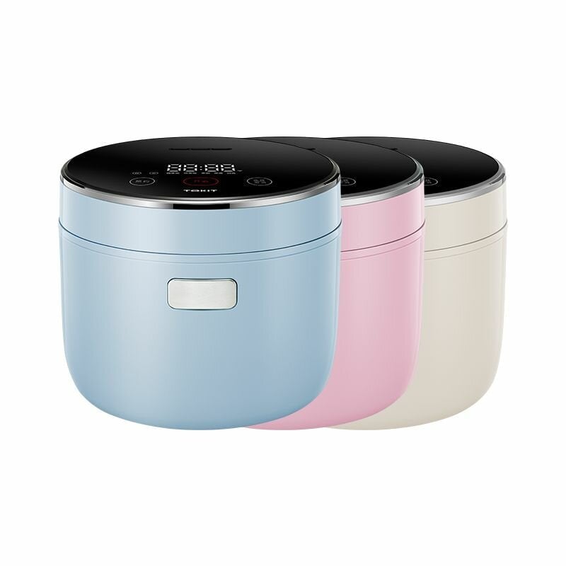 Mini Smart Rice Cooker Colorful Series 400W 1.6L Capacity Touch Control 5 Layer Thick Liner APP Control Image 1