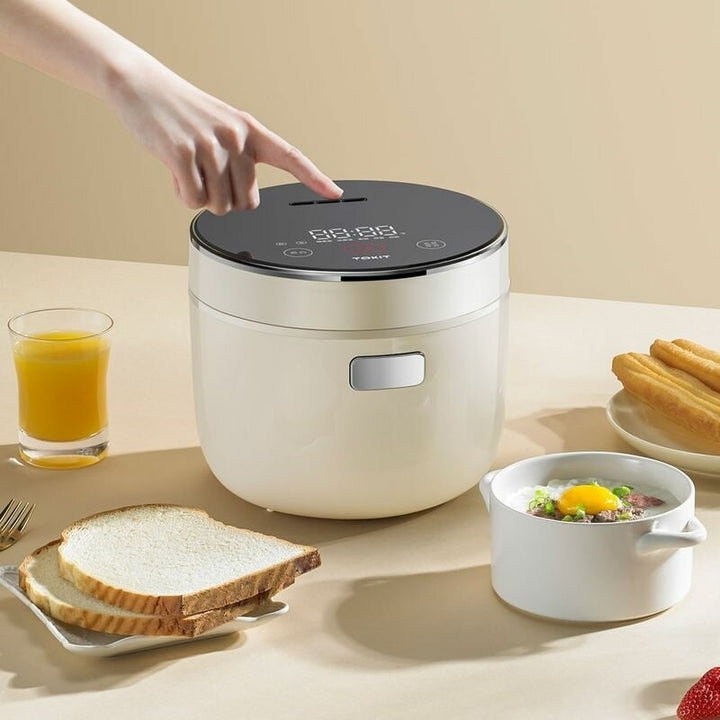 Mini Smart Rice Cooker Colorful Series 400W 1.6L Capacity Touch Control 5 Layer Thick Liner APP Control Image 3