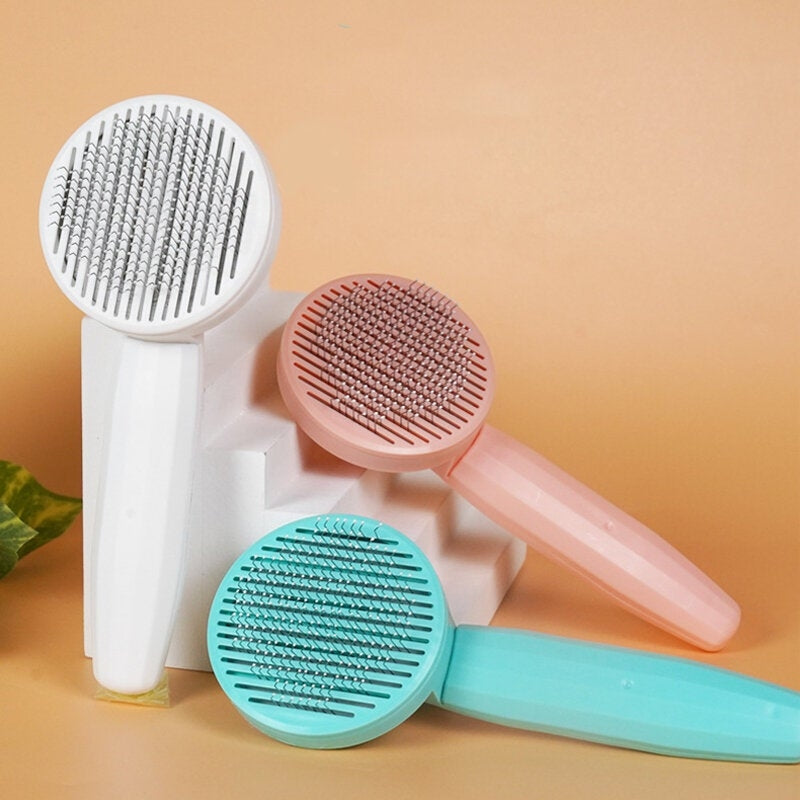 Multi-color PP Pet Hair Removal Comb Non-slip Pet Grooming Comb Pet Massage Comb Brush Image 1