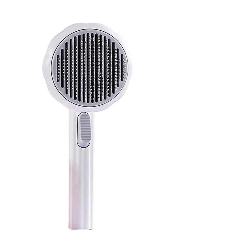 Multi-color Self Cleaning Comb Grooming Brush Tool for Dog Cat Rabbit Image 6