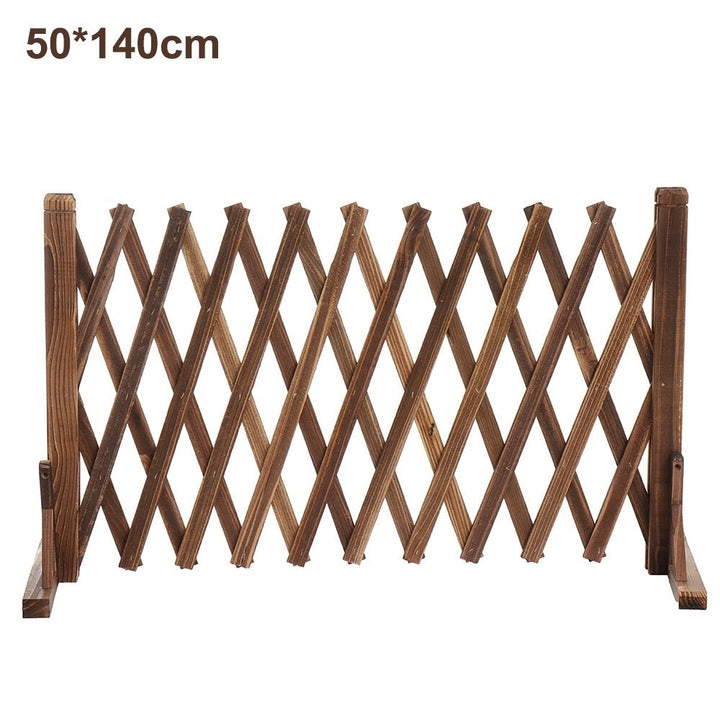 Mobile Pet Isolation Door Portable Scalable Instant Wooden Fence Retractable Fence Dog Sliding Door Image 7