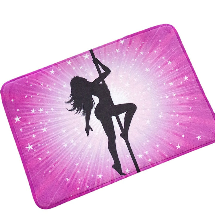 Modern Printing Club Style Sexy Women Bathroom Rug Polyester Carpet Toilet Cover Bath Mat Image 5