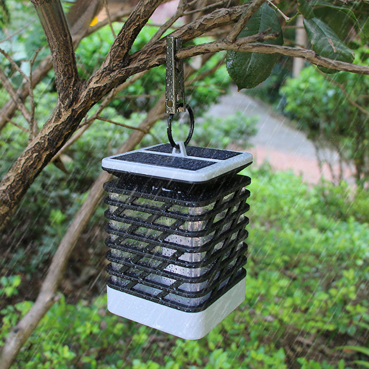 Outdoor LED Solar Lantern Hanging Light LED Waterproof Candle Yard Garden Camping Lamp Image 4