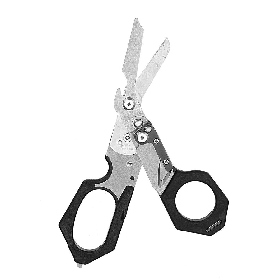 Multi-functional 6-in-1 Scissors, Outdoor and Indoor Multi-functional Scissors, Bottle Opener, Screwdriver, Metal Image 1