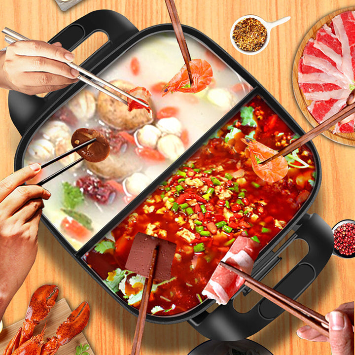 Multi-functional Electric Hot Pot 5L 220V Cookware Non-stick Fry Bake Kitchen Image 2