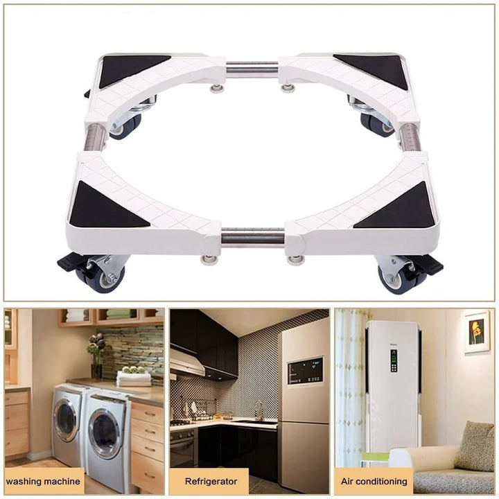 Multi-Functional Movable Adjustable Base Telescopic Furniture Dolly with 4 Wheels for Washing Machine and Refrigerator Image 4