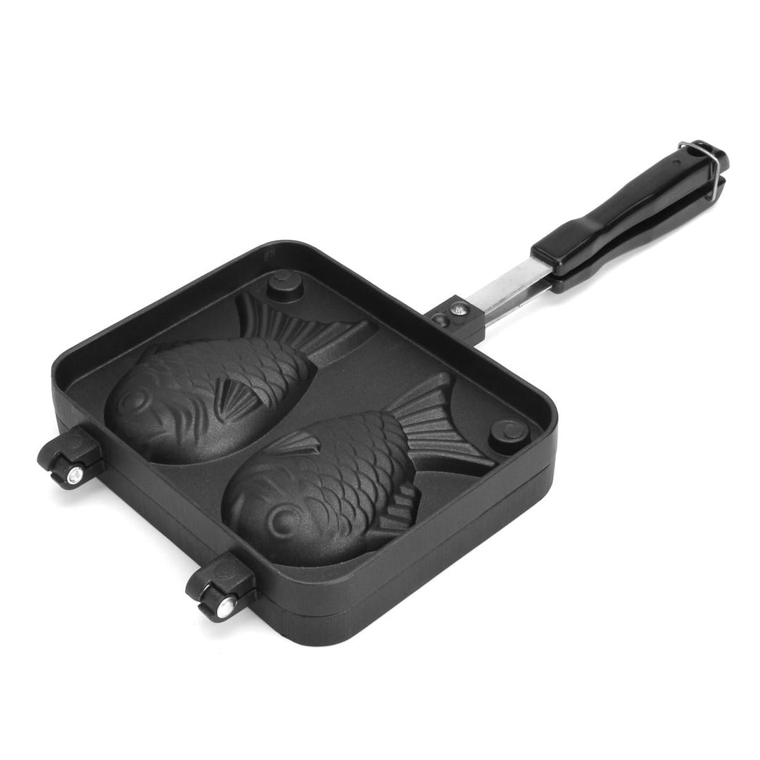 Non-stick Taiyaki Fish Shaped Waffle Frying Pan Maker Home Food Cooking Baking Mold Waffle Maker Image 1