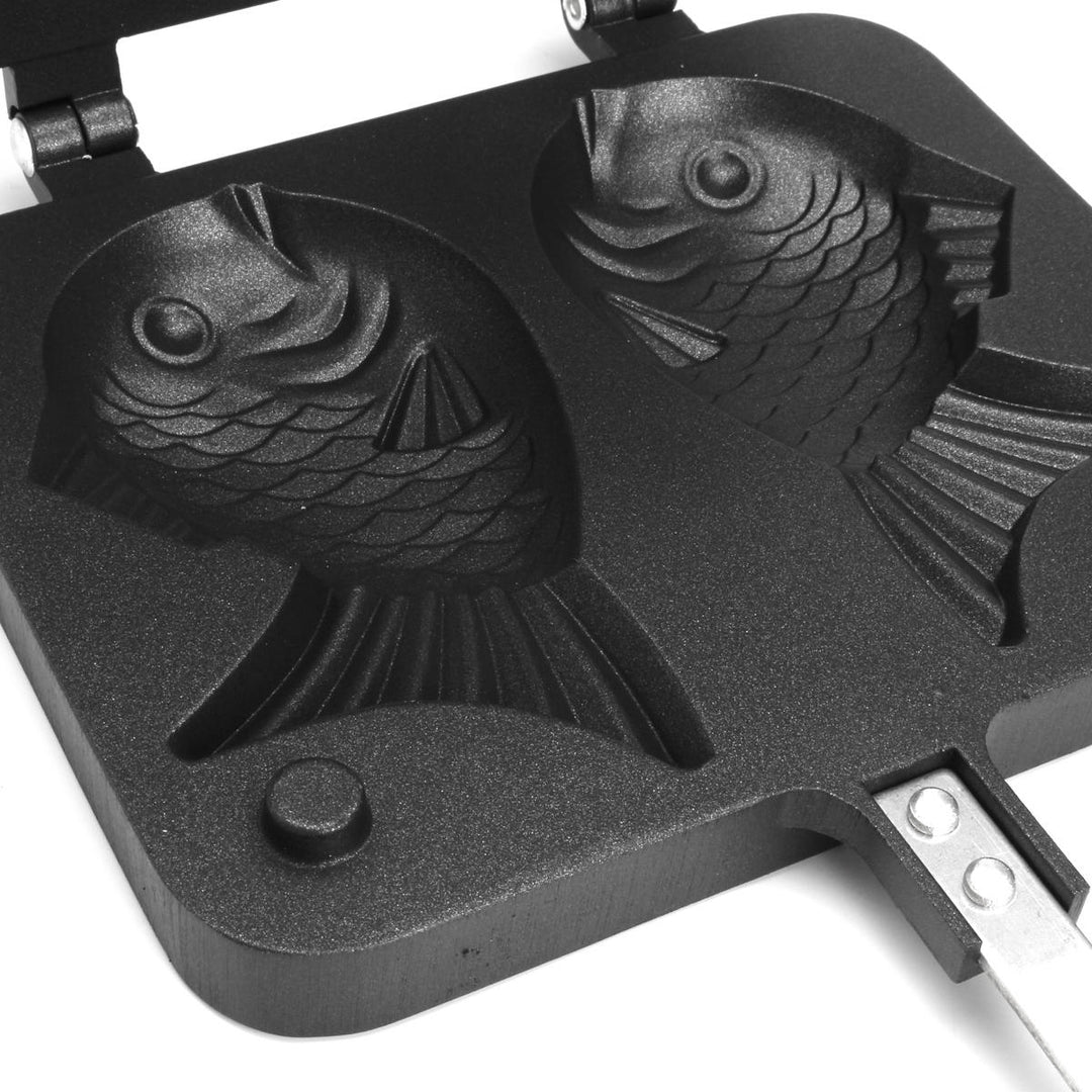 Non-stick Taiyaki Fish Shaped Waffle Frying Pan Maker Home Food Cooking Baking Mold Waffle Maker Image 2