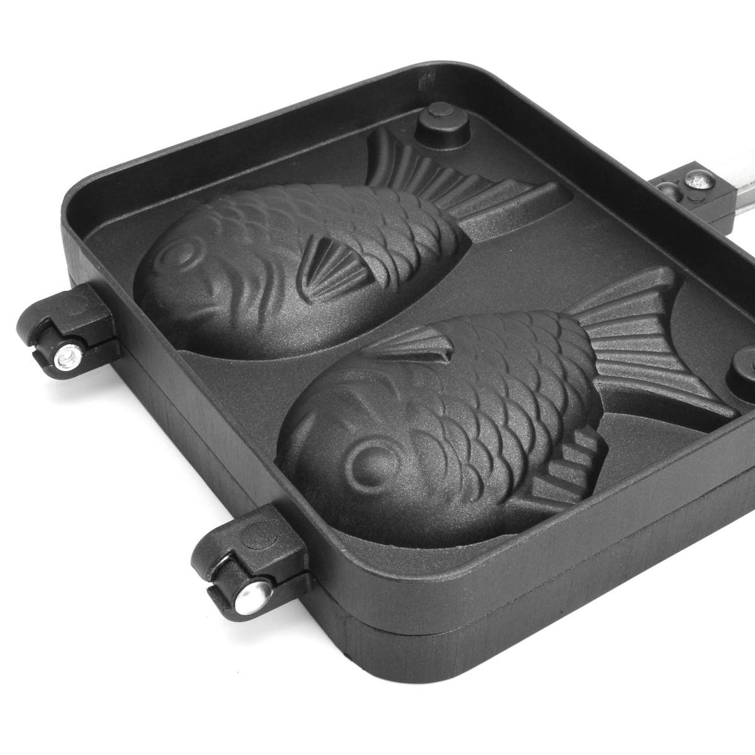 Non-stick Taiyaki Fish Shaped Waffle Frying Pan Maker Home Food Cooking Baking Mold Waffle Maker Image 3