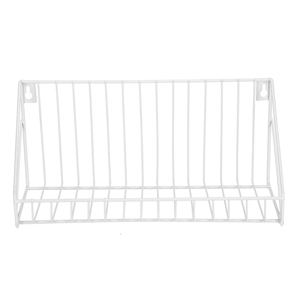 Nordic Minimalist Wrought Iron Grid Wall Shelf Storage Shelf Image 2